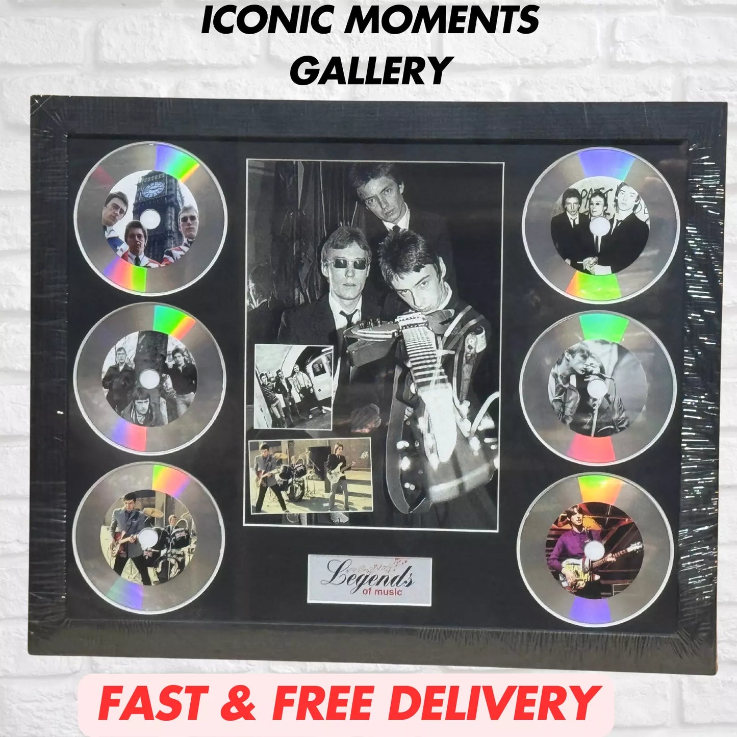THE JAM & PAUL WELLER – FRAMED MEMORABILIA DISC SET | LEGENDS OF MUSIC UK STOCK