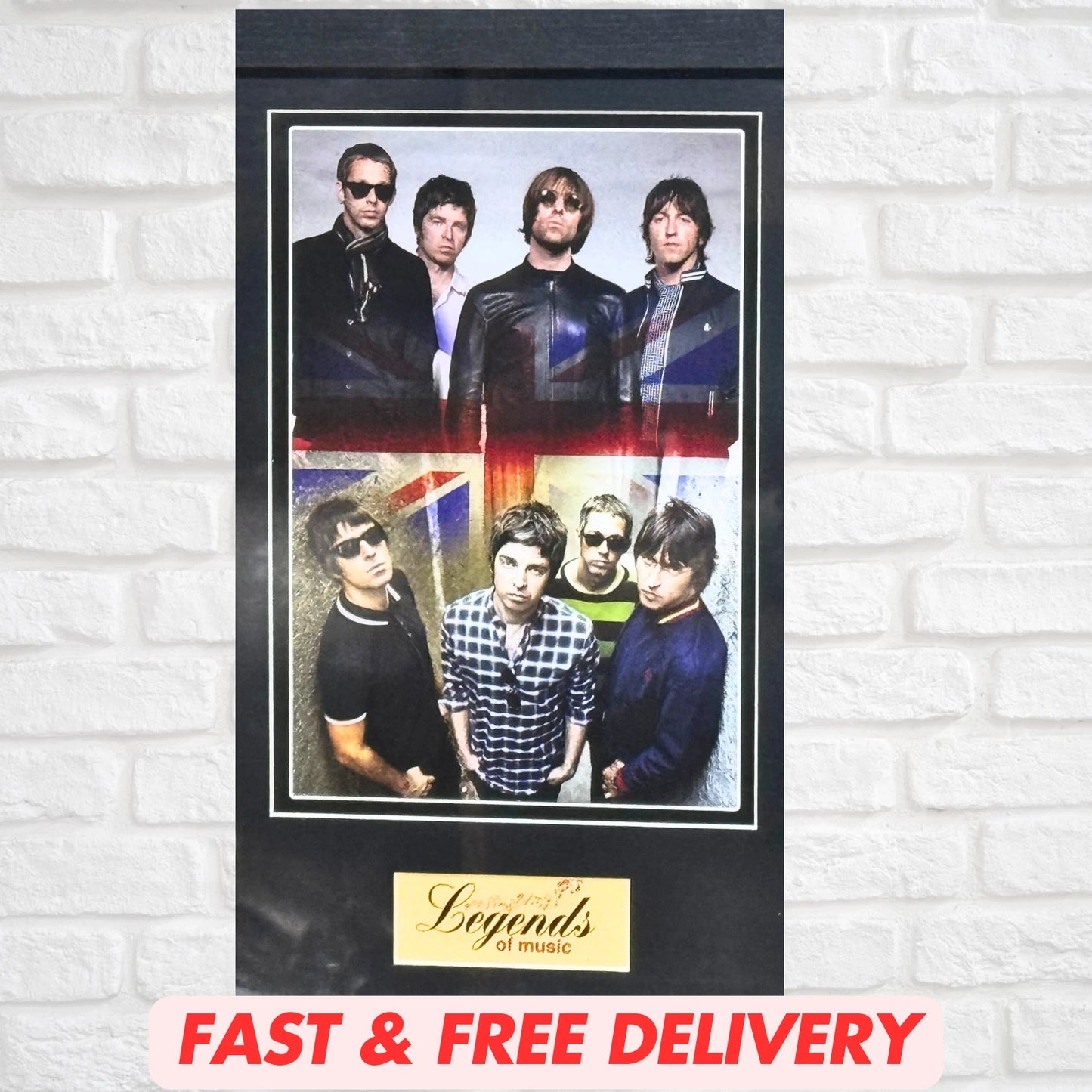 OASIS MEMORABILIA FRAMED PICTURE PRESENTATION CD DISC SET LEGENDS OF MUSIC UK STOCK