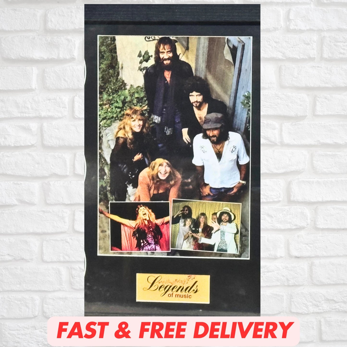 FLEETWOOD MAC MEMORABILIA FRAMED PICTURE PRESENTATION DISC SET LEGENDS OF MUSIC UK STOCK