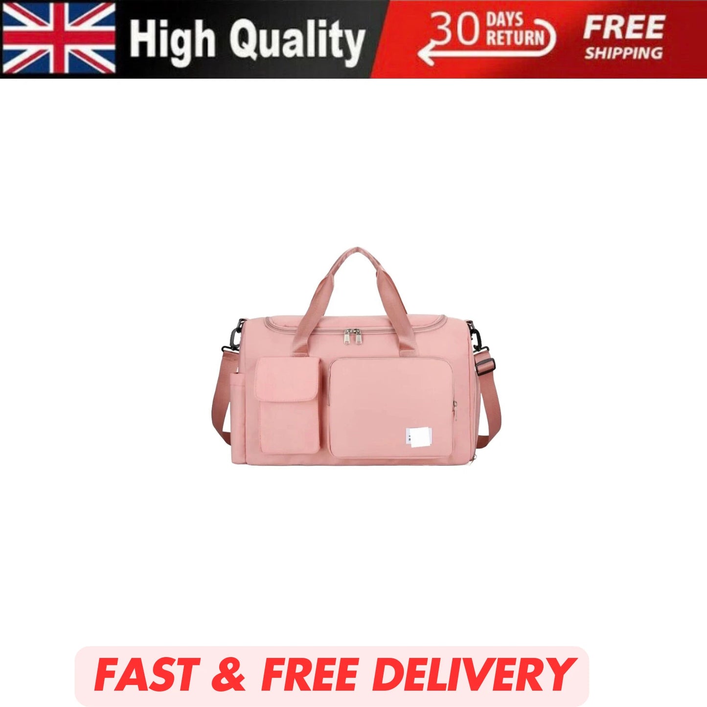 WEEKEND OVERNIGHT GYM HOLDALL UNDER-SEAT CABIN TRAVEL LUGGAGE BAG 45X20X31CM UK STOCK