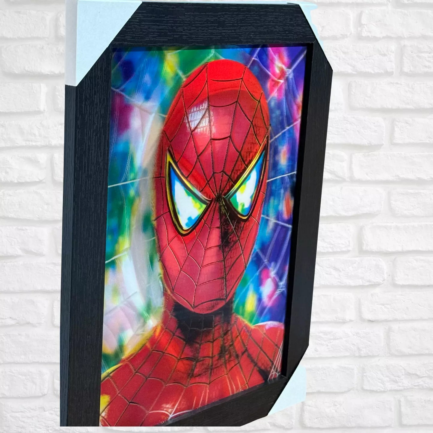 SPIDER-MAN MARVEL 3D FRAMED PICTURE - 3 ICONIC IMAGES IN 1 FRAME COMIC WALL ART UK STOCK