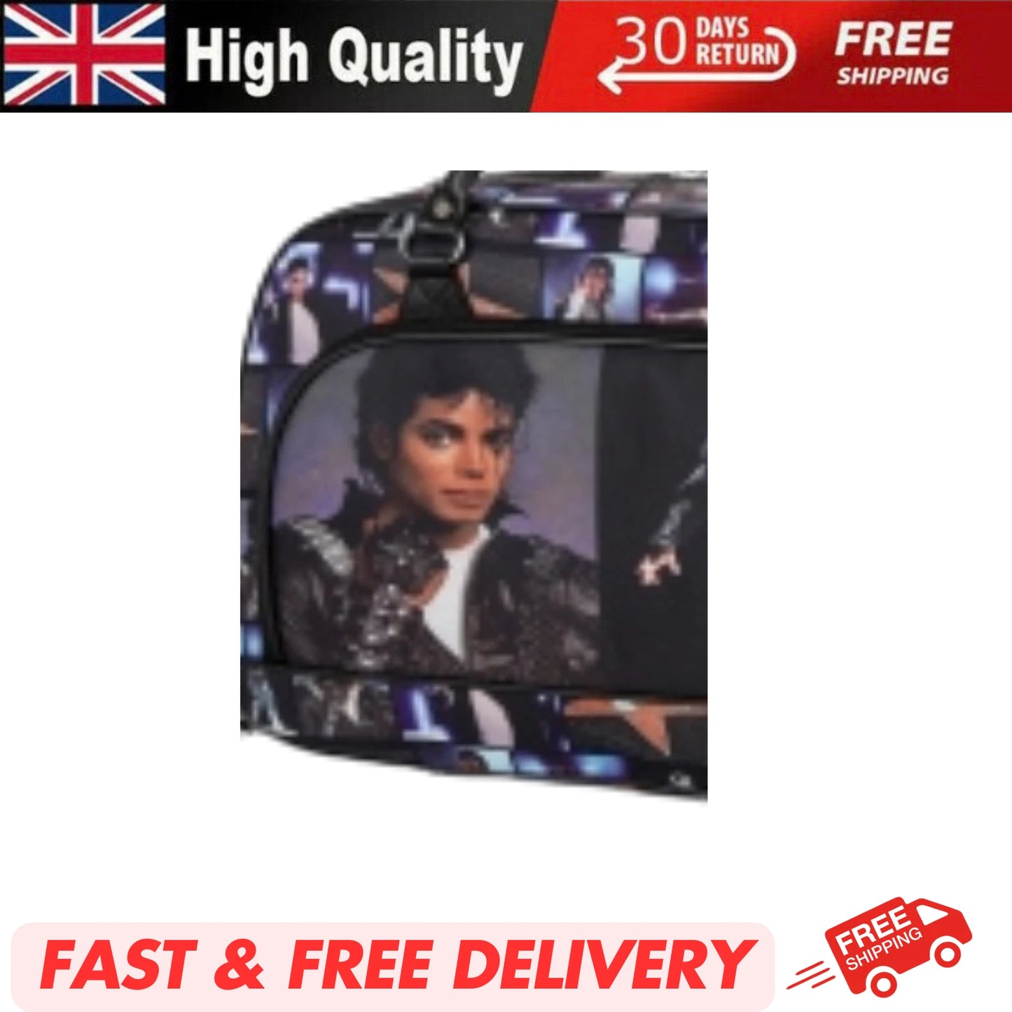 MICHAEL JACKSON LIGHTWEIGHT HOLDALL BAG FOR TRAVEL, GYM, WEEKEND, LUGGAGE UK STOCK UK STOCK