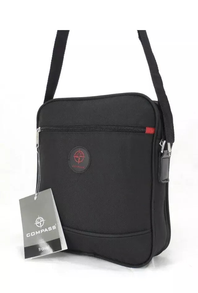 MEN'S MESSENGER BAG WATERPROOF CROSS BODY SHOULDER UTILITY TRAVEL WORK BAG BLACK UK STOCK