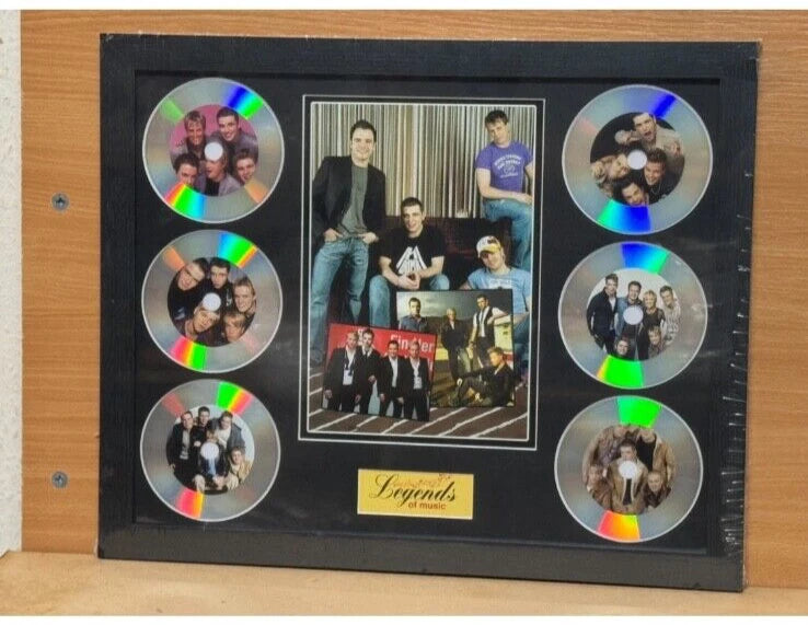 TAKE THAT MEMORABILIA FRAMED PICTURE PRESENTATION DISC SET LEGENDS OF MUSIC UK STOCK
