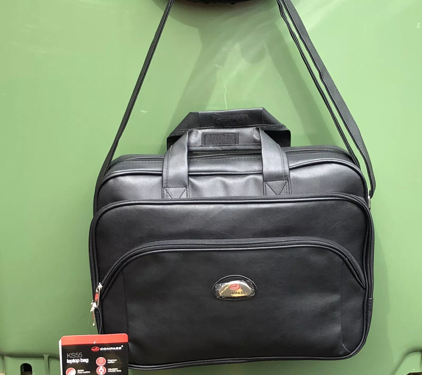 NEW LAPTOP MESSENGER BRIEFCASE BUSINESS WORK LEATHER STYLE SHOULDER BAG UK STOCK