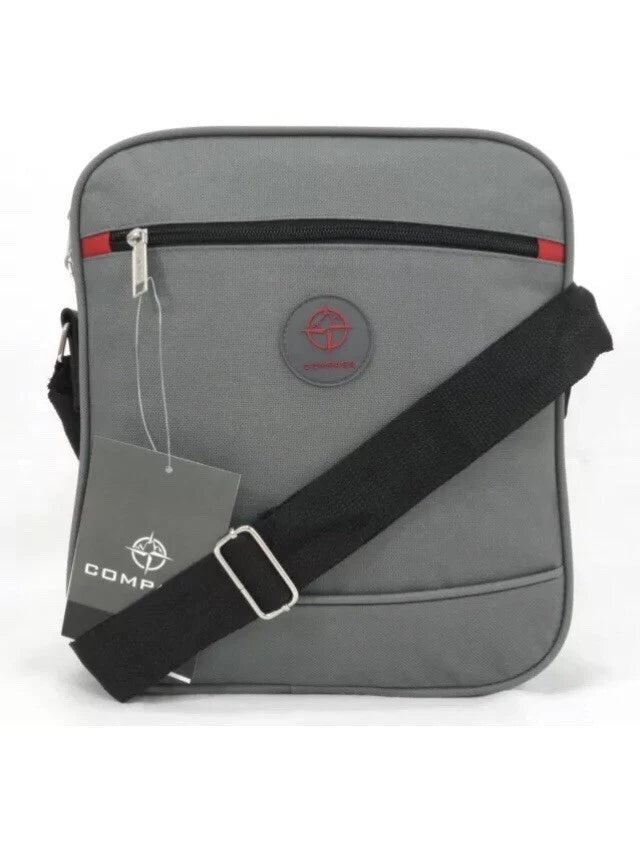 MEN'S MESSENGER BAG WATERPROOF CROSS BODY SHOULDER UTILITY TRAVEL WORK BAG BLACK UK STOCK