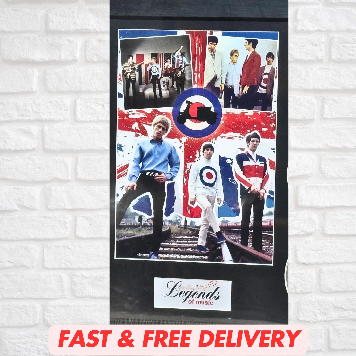 THE WHO MEMORABILIA FRAMED PICTURE PRESENTATION DISC SET LEGENDS OF MUSIC UK STOCK