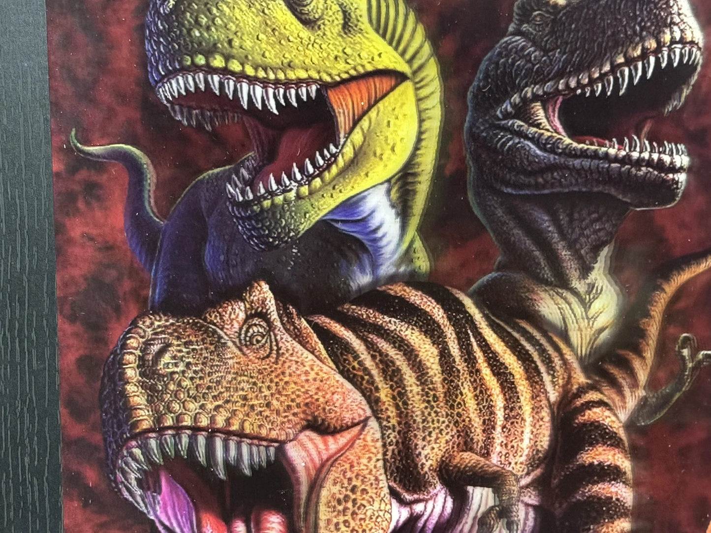 DINOSAUR 3D FRAMED PICTURE REALISTIC DINOSAURS IN 3D ARTWORK EYE-CATCHING DECOR UK STOCK