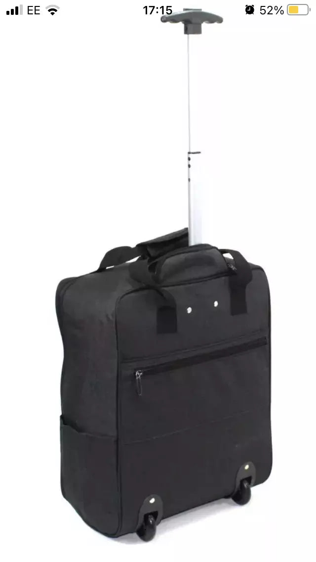 CABIN TROLLEY BAG RYANAIR UNDER SEAT TRAVEL BAG HAND LUGGAGE SUITCASE UK STOCK