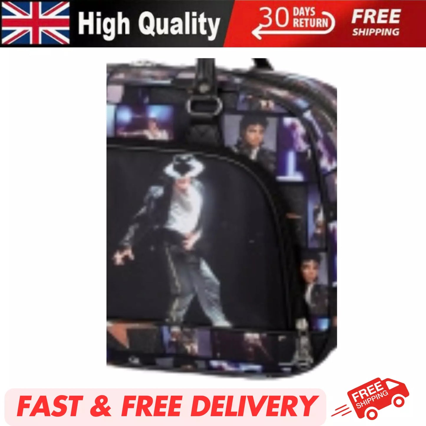 MICHAEL JACKSON LIGHTWEIGHT HOLDALL BAG FOR TRAVEL, GYM, WEEKEND, LUGGAGE UK STOCK UK STOCK