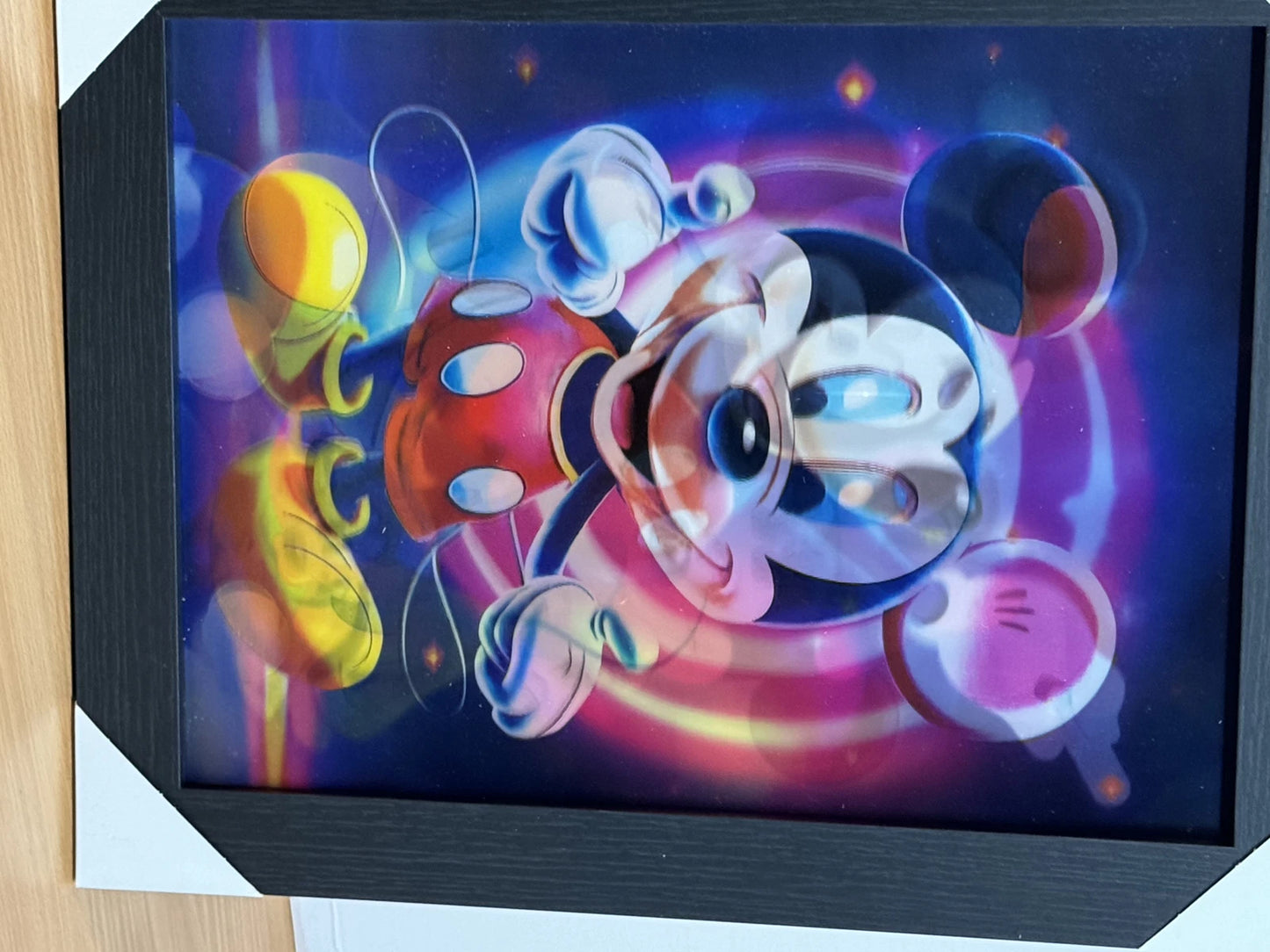 MICKEY MOUSE 3D FRAMED PICTURE-3 ICONIC IMAGES IN 1 FRAME-DISNEY WALL DECOR UK STOCK