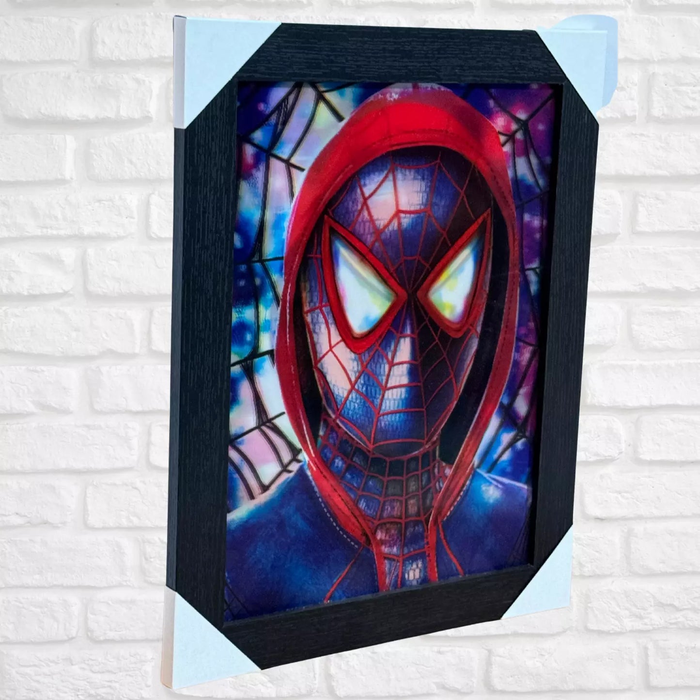 SPIDER-MAN MARVEL 3D FRAMED PICTURE - 3 ICONIC IMAGES IN 1 FRAME COMIC WALL ART UK STOCK