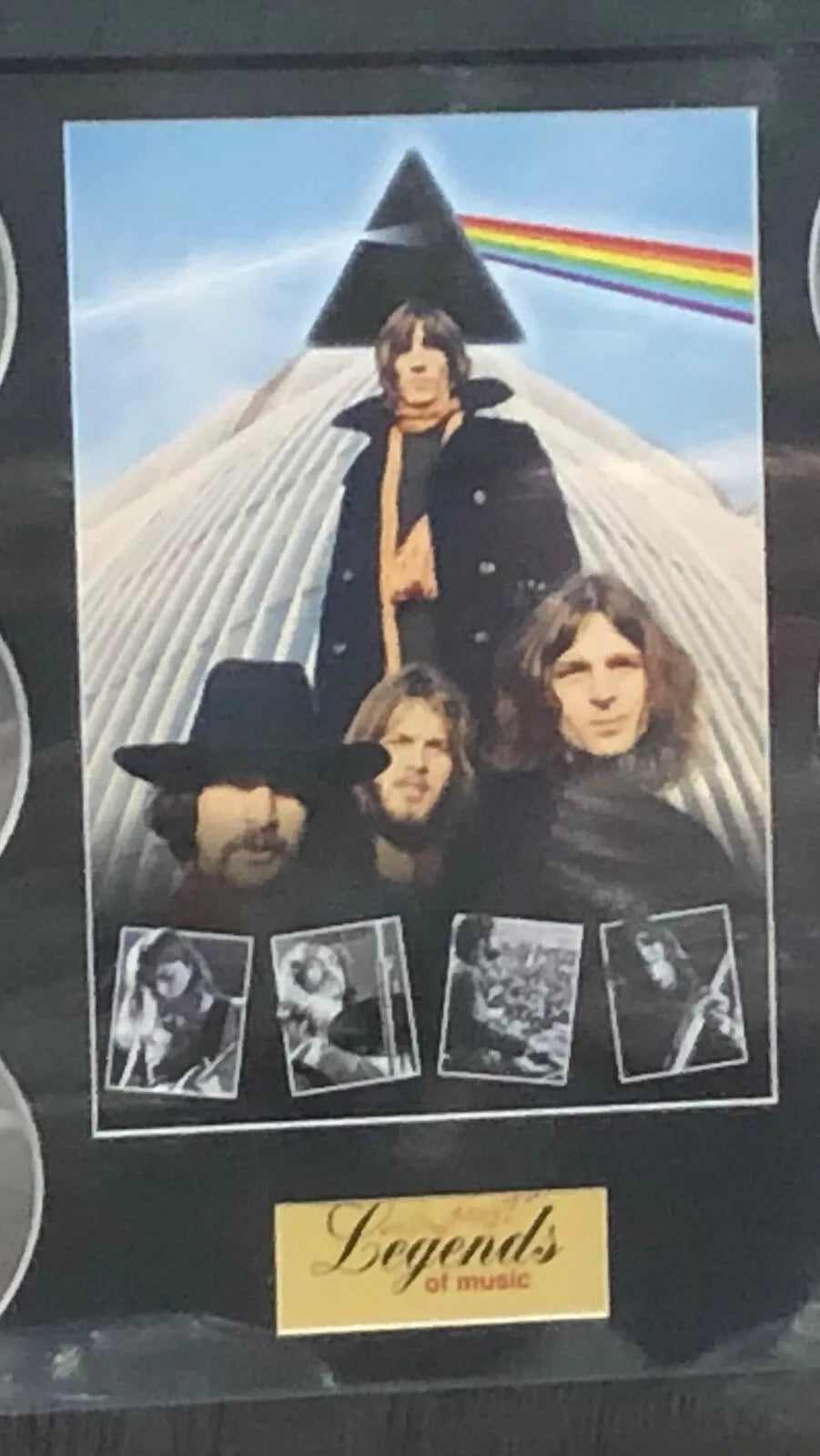 PINK FLOYD MEMORABILIA FRAMED PICTURE PRESENTATION DISCSET LEGENDS OF MUSIC UK STOCK