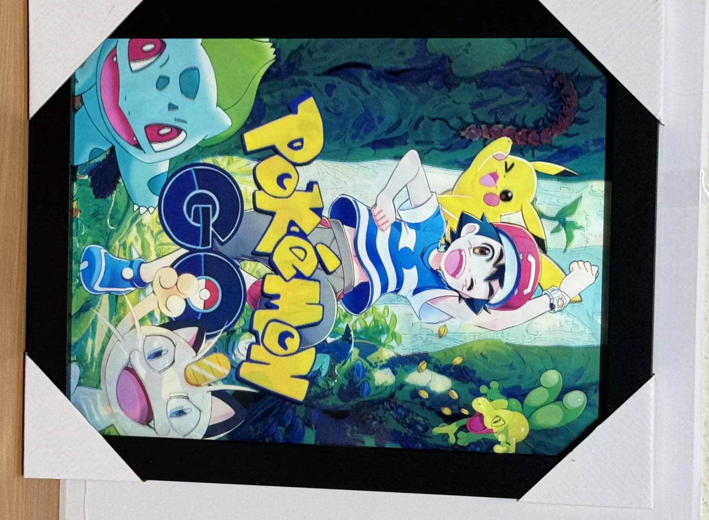 POKÉMON GO 3D FRAMED PICTURE - 3 ICONIC IMAGES IN 1 FRAME - A MUST-HAVE FOR FANS UK STOCK