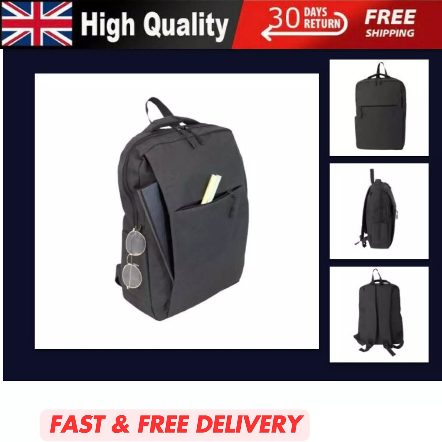 MEDIUM BACKPACK RUCKSACK SPORT SCHOOL FLIGHT WORK HIKING TRAVEL BUSINESS BAG UK STOCK