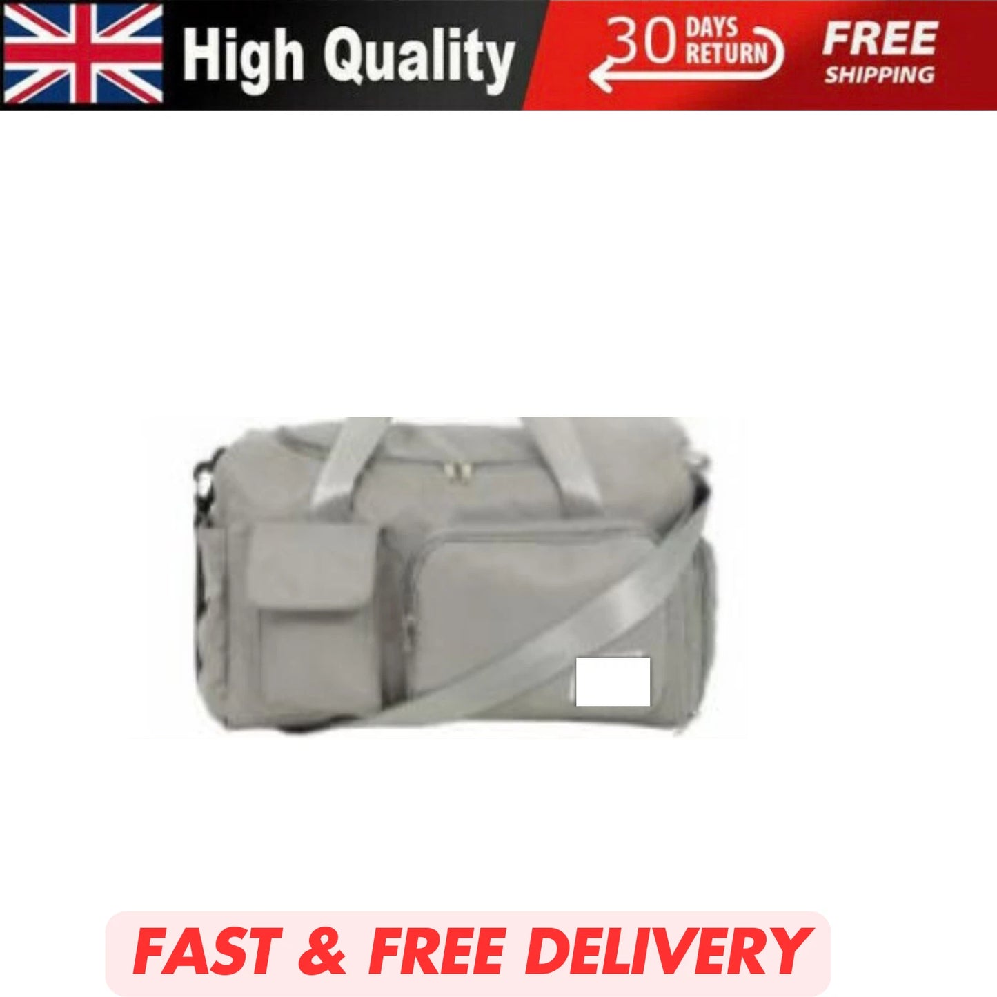 WEEKEND OVERNIGHT GYM HOLDALL UNDER-SEAT CABIN TRAVEL LUGGAGE BAG 45X20X31CM UK STOCK