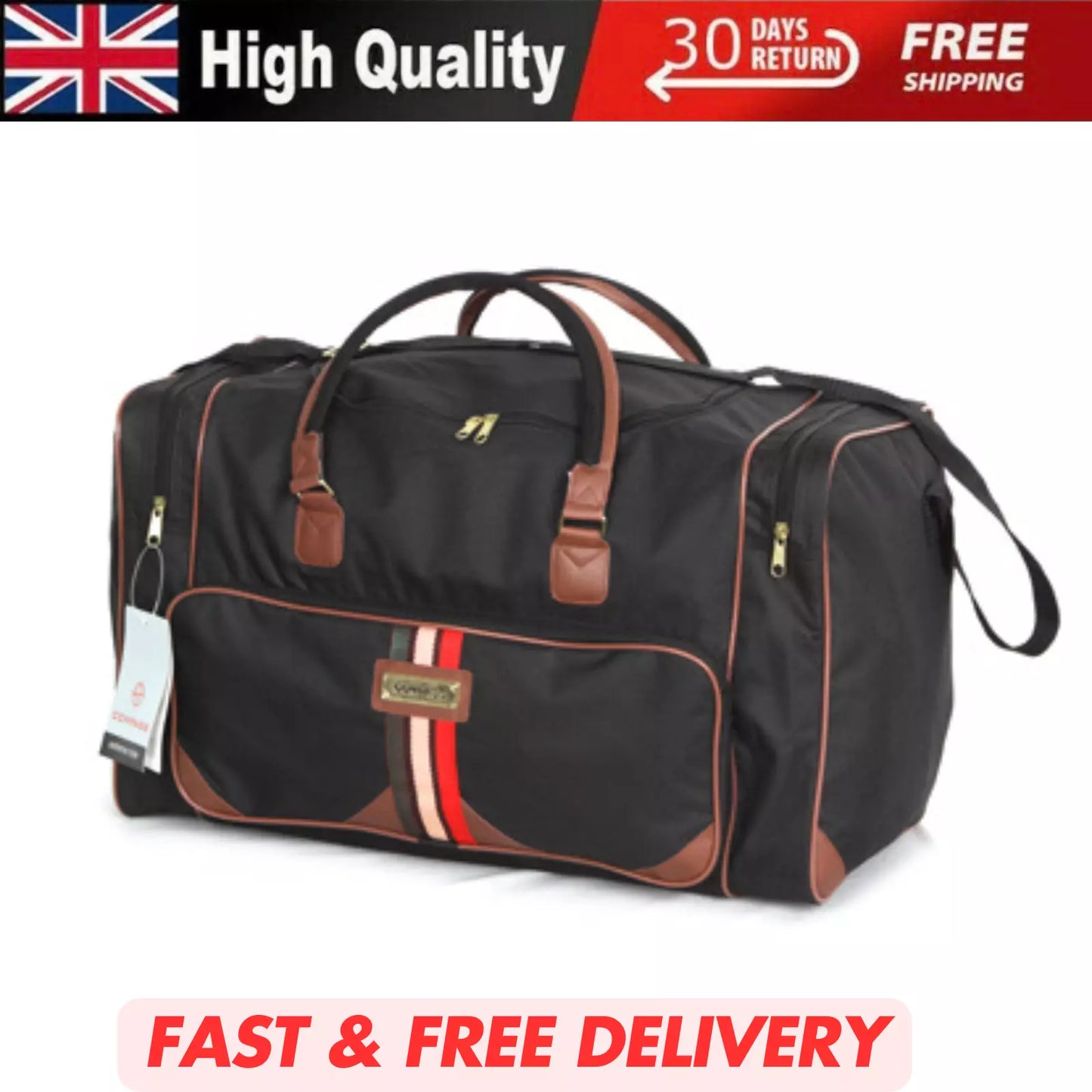 MENS EXTRA LARGE BIG SPORTS GYM HOLDALL BAG TRAVEL WORK CABIN BARREL DUFFLE BAG