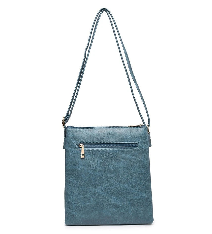BOUTIQUE VEGAN LEATHER CROSSBODY/SHOULDER WOMEN'S DOG-BAG CHARM HANDBAG UK STOCK