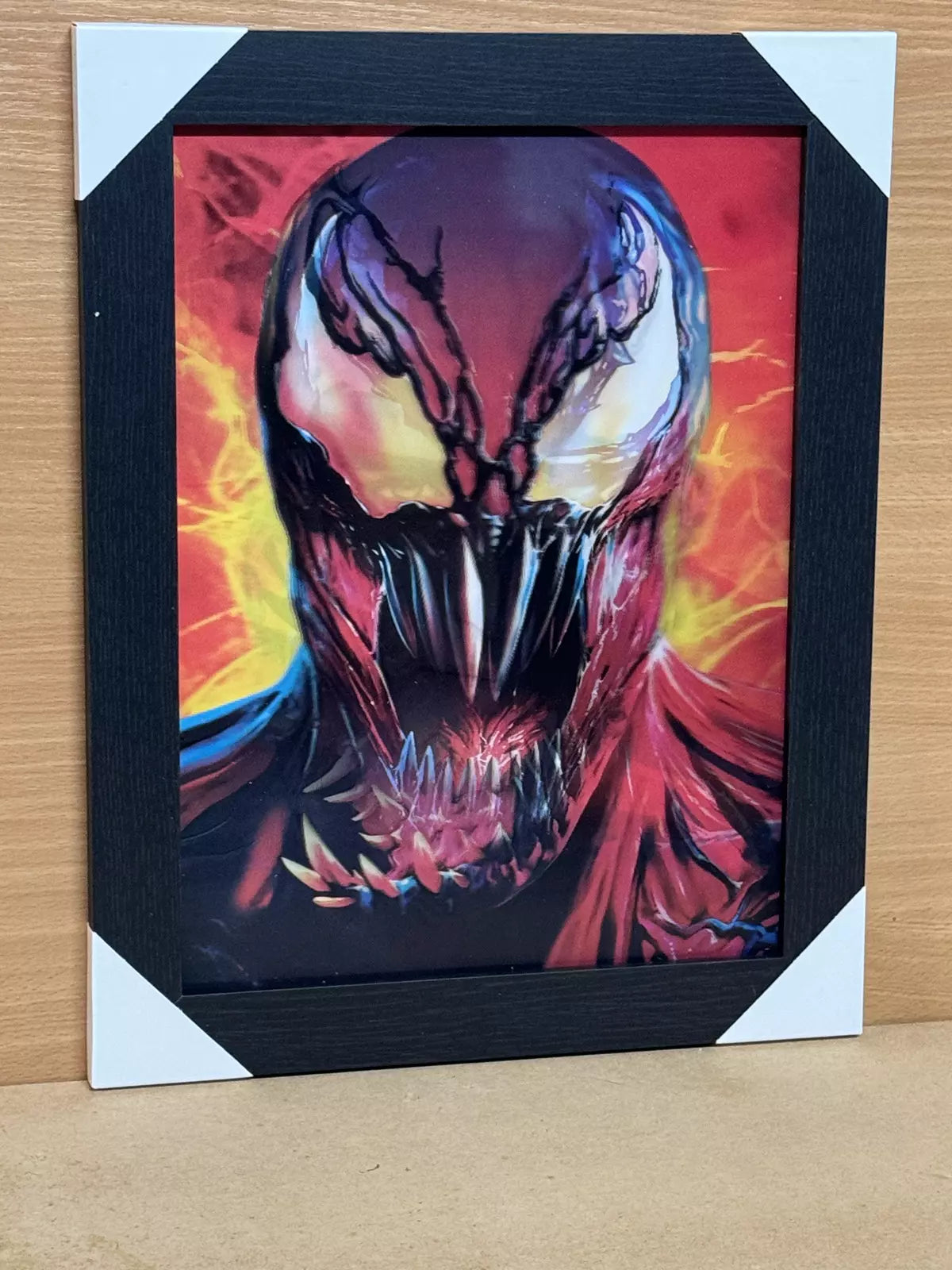 VENOM 3D FRAMED PICTURE -3 ICONIC IMAGES IN 1 FRAME -SPIDER-MAN MARVEL SUPERHERO UK STOCK
