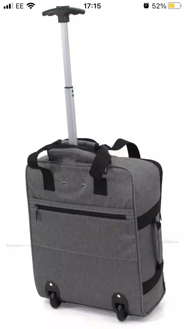 CABIN TROLLEY BAG RYANAIR UNDER SEAT TRAVEL BAG HAND LUGGAGE SUITCASE UK STOCK