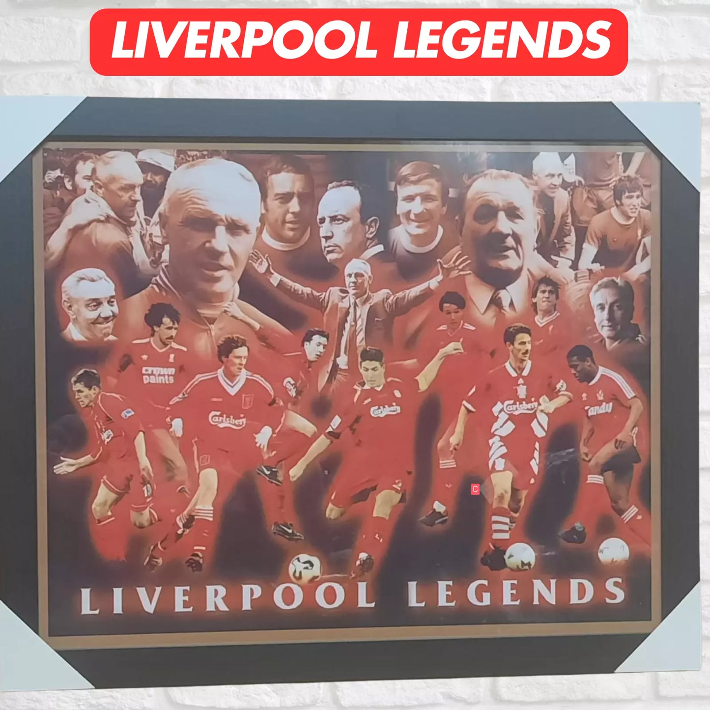 LIVERPOOL LEGENDS FRAMED PICTURE - ICONIC TRIBUTE TO THE REDS' GREATEST HEROES UK STOCK