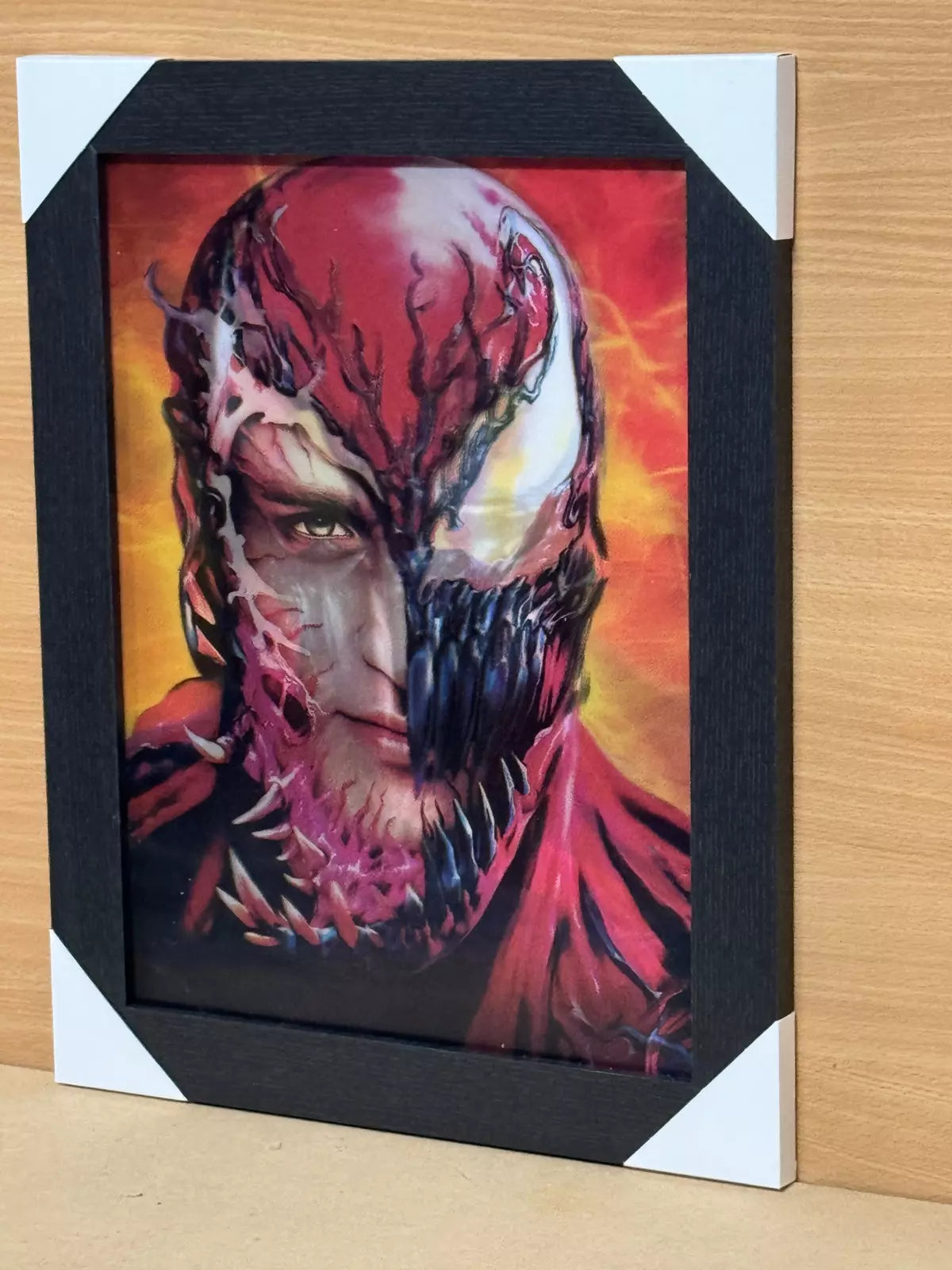 VENOM 3D FRAMED PICTURE -3 ICONIC IMAGES IN 1 FRAME -SPIDER-MAN MARVEL SUPERHERO UK STOCK