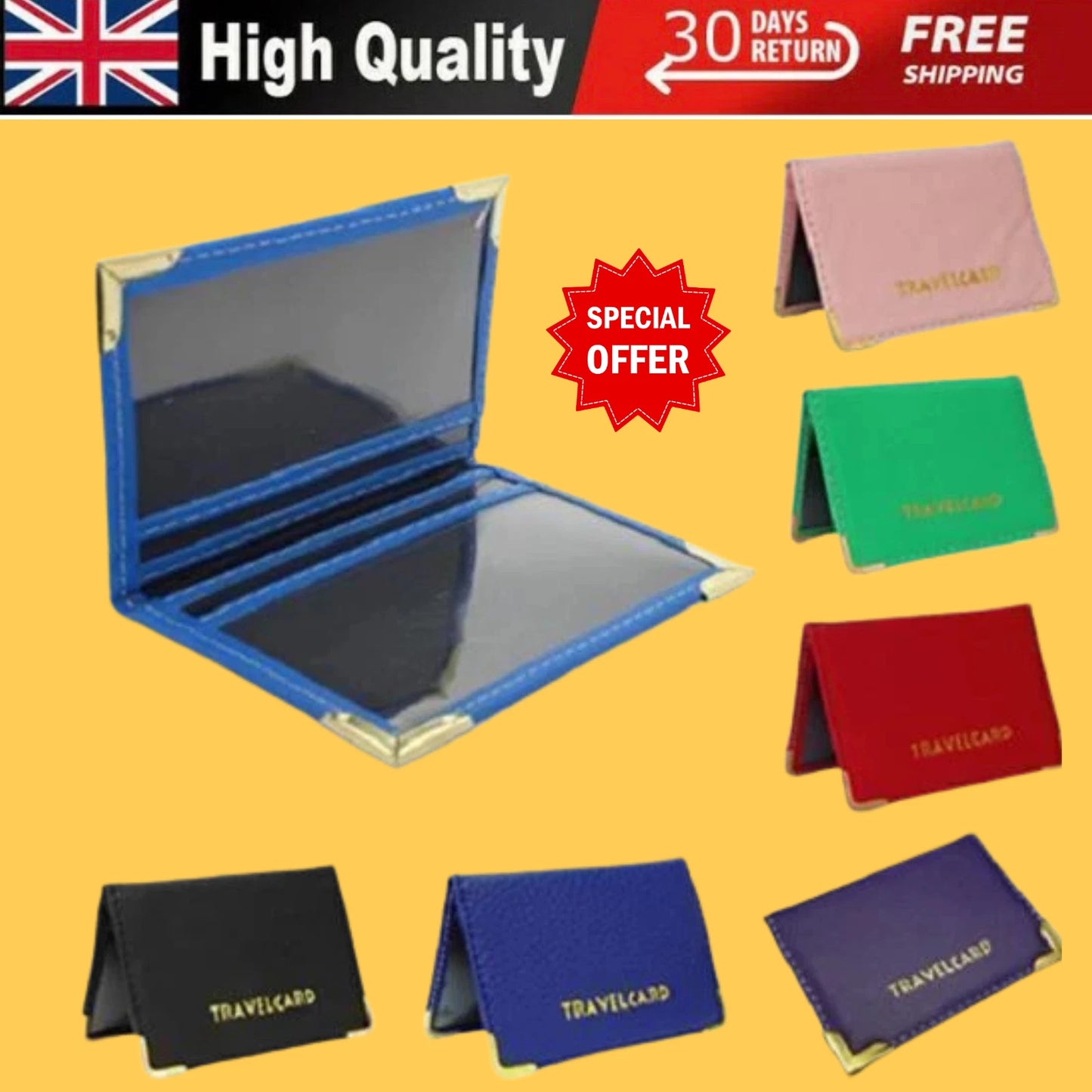 GENUINE OYSTER TRAVEL CARD BUS PASS RAIL CARD HOLDER WALLET COVER CASE UK SELLER UK STOCK