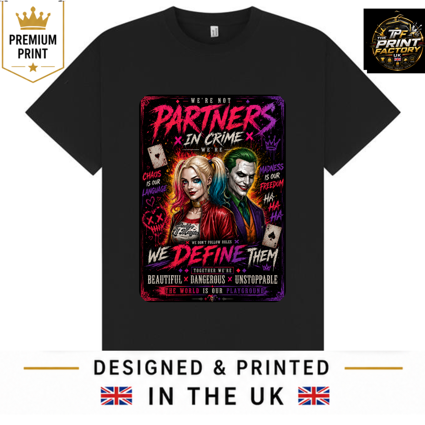 PARTNERS IN CRIME T-SHIRT | BEST FRIENDS QUOTE SHIRT | FREE SHIPPING