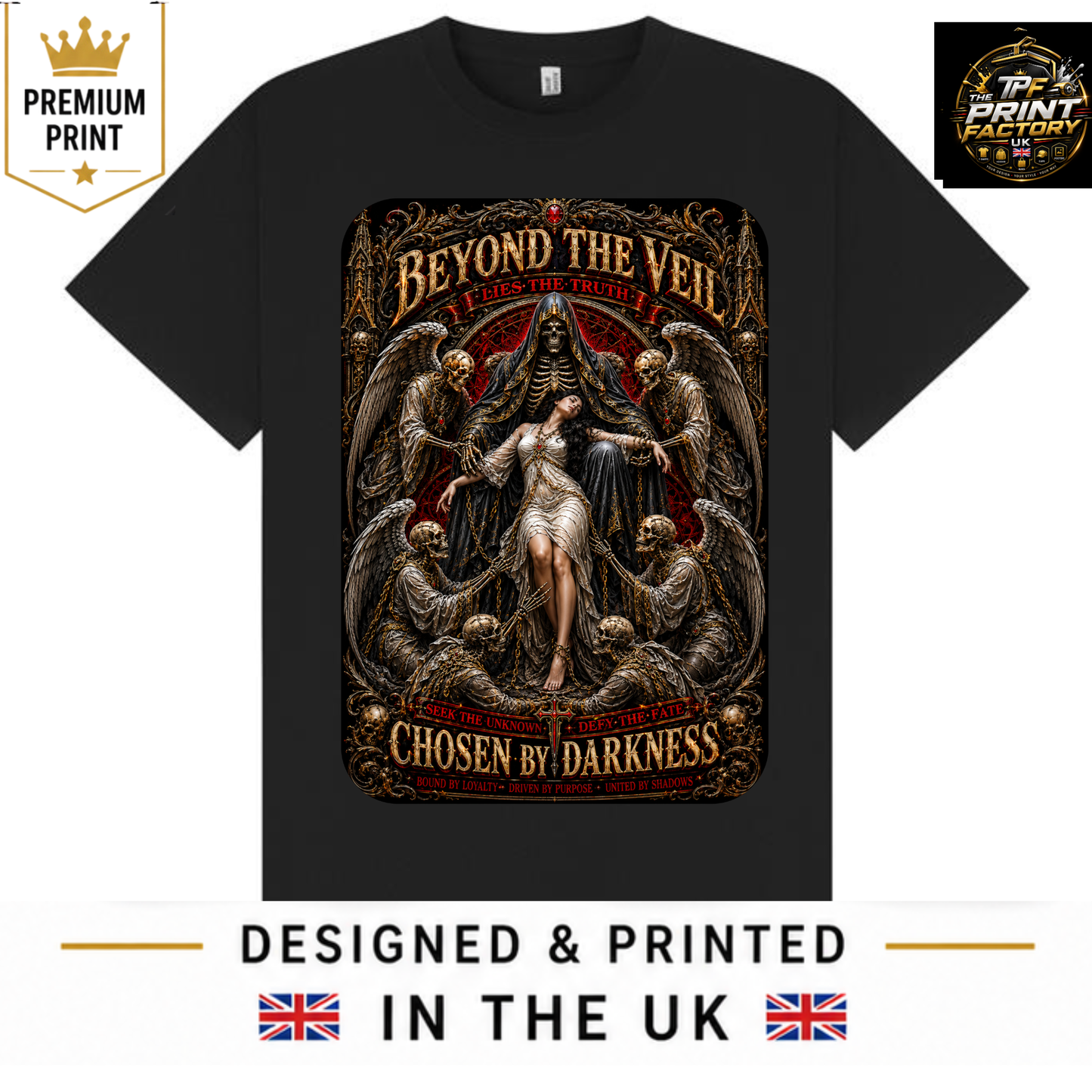 BEYOND THE VEIL T-SHIRT | MYSTERY AND IMAGINATION QUOTE SHIRT | FREE SHIPPING