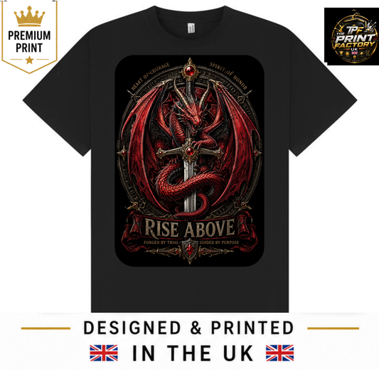 RISE ABOVE T-SHIRT | STRENGTH AND RESILIENCE QUOTE SHIRT | FREE SHIPPING