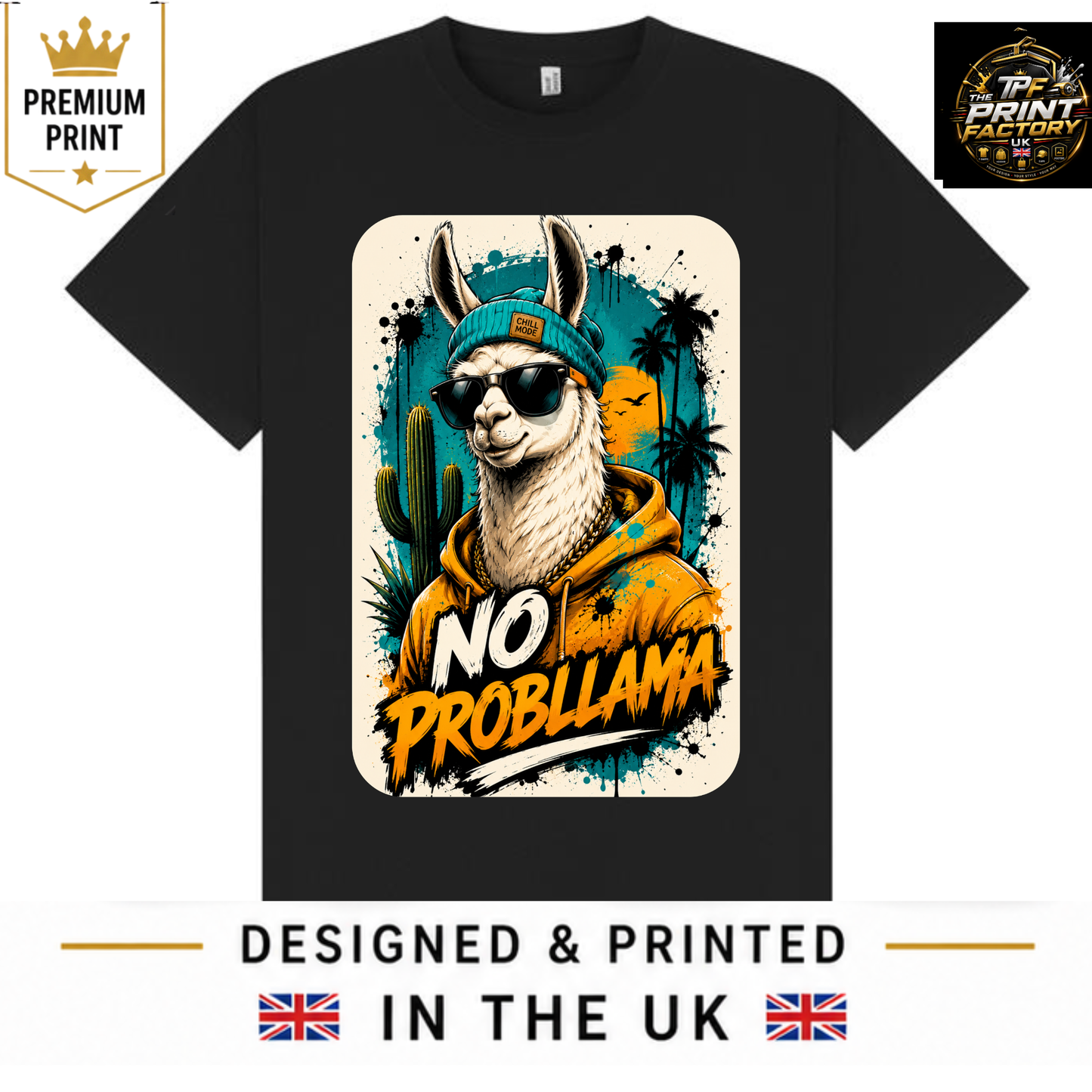NO PROBLLAMA T-SHIRT | FUNNY LLAMA GRAPHIC TEE | FREE SHIPPING