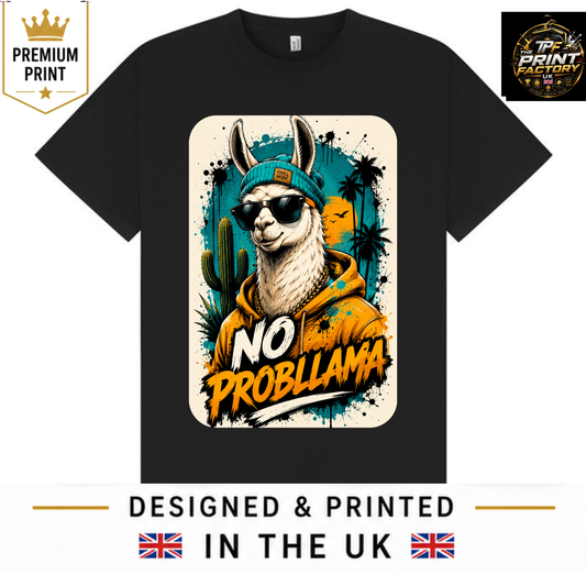 NO PROBLLAMA T-SHIRT | FUNNY LLAMA GRAPHIC TEE | FREE SHIPPING