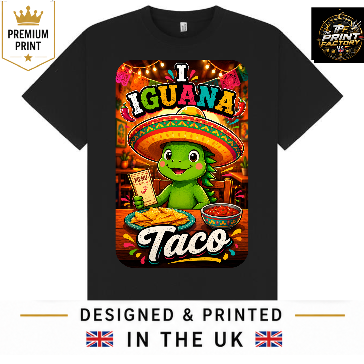 I GUANA TACO T-SHIRT | FOOD PUN HUMOR SHIRT | FREE SHIPPING