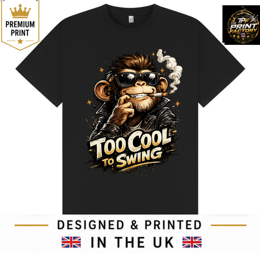 TOO COOL TO SWING T-SHIRT | FUNNY ANIMAL QUOTE SHIRT | FREE SHIPPING