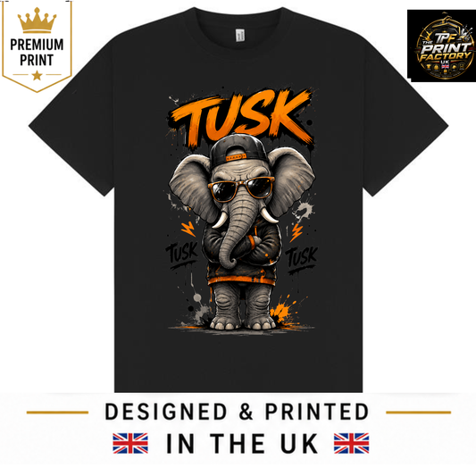 TUSK T-SHIRT | WILD NATURE GRAPHIC TEE | FREE SHIPPING