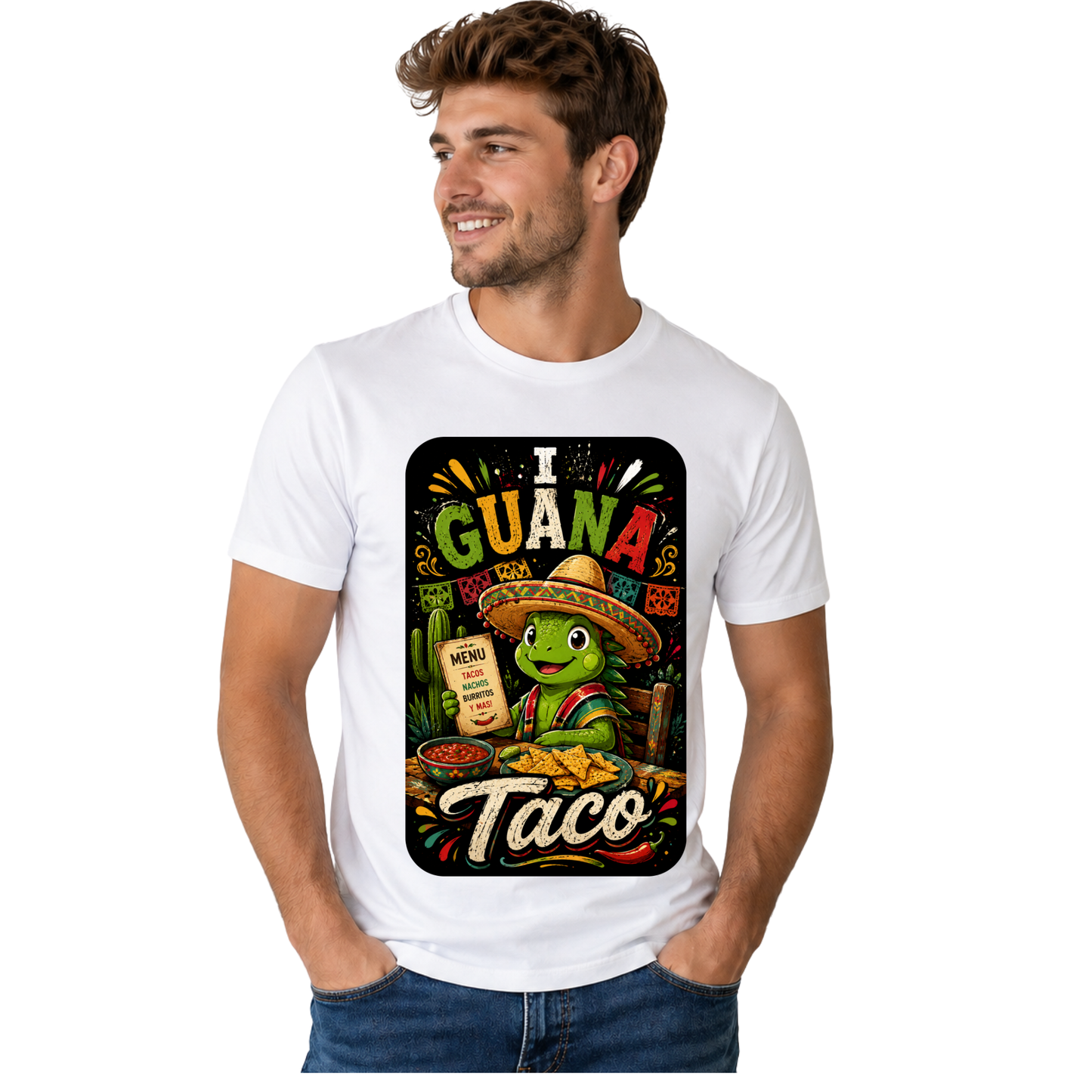 I GUANA TACO T-SHIRT | FUNNY TACO LOVER GRAPHIC TEE | FREE SHIPPING