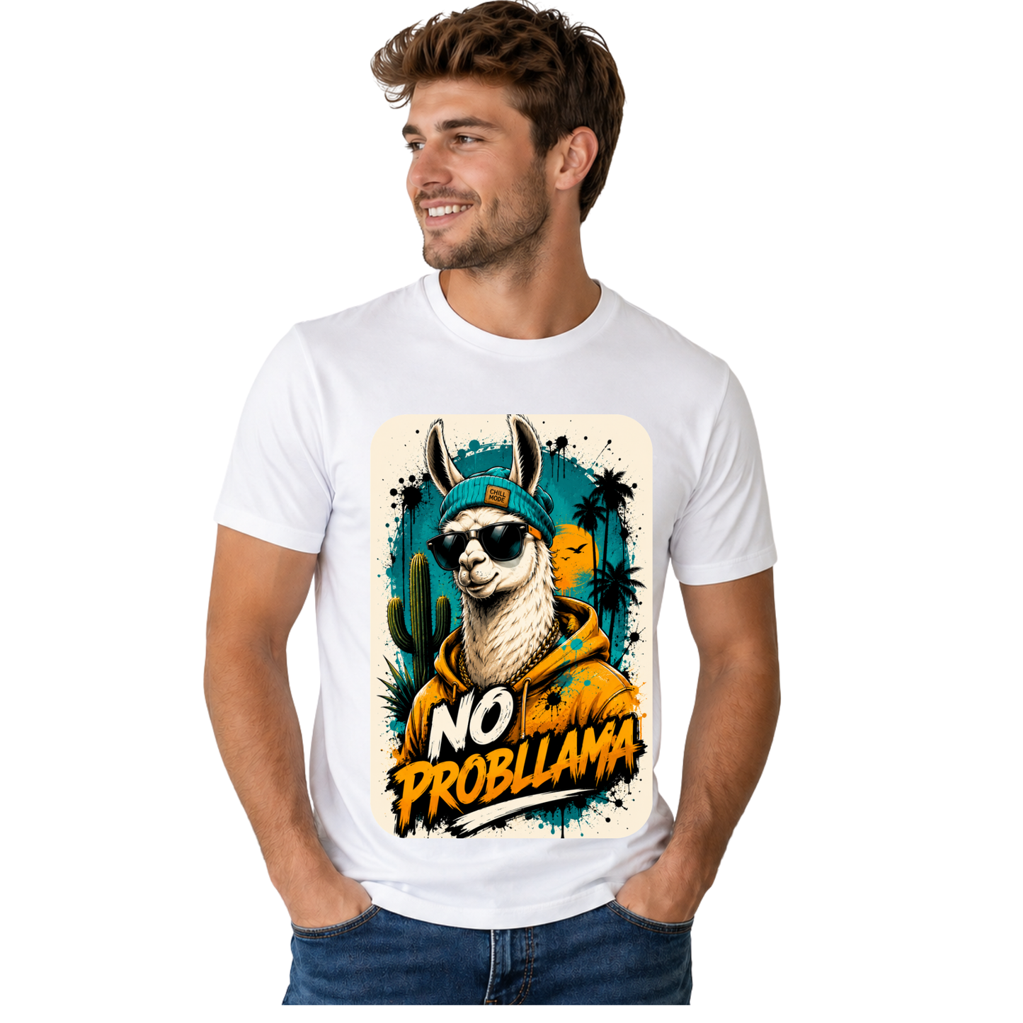 NO PROBLLAMA T-SHIRT | FUNNY LLAMA GRAPHIC TEE | FREE SHIPPING