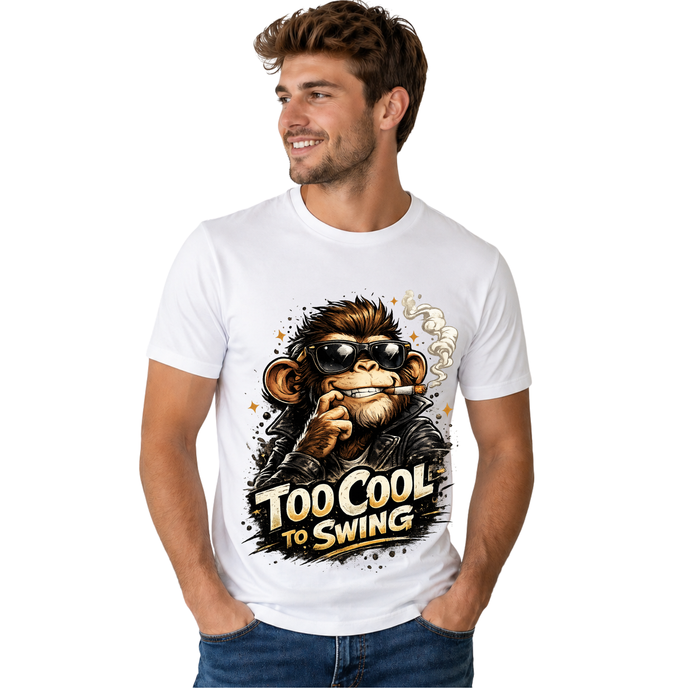 TOO COOL TO SWING T-SHIRT | FUNNY ANIMAL QUOTE SHIRT | FREE SHIPPING