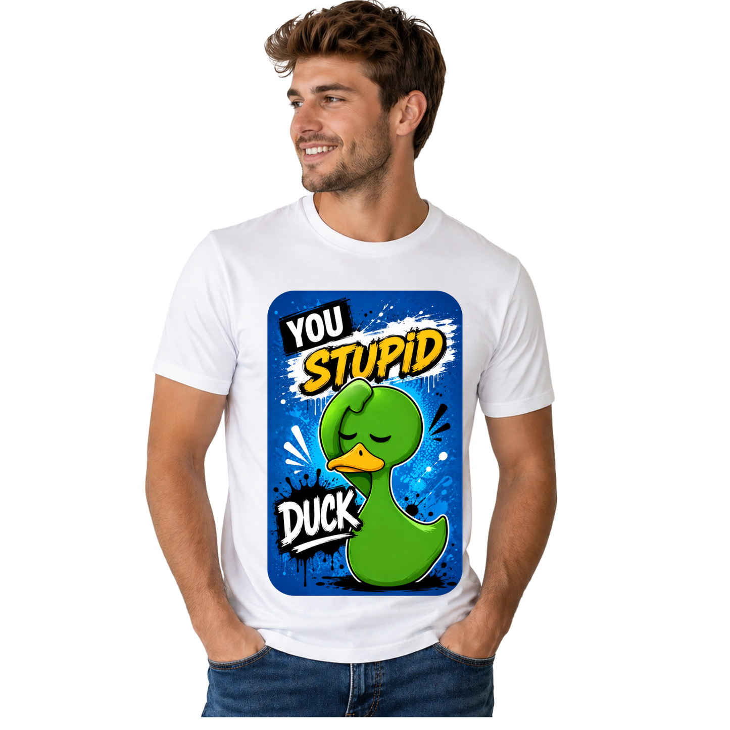 YOU STUPID DUCK T-SHIRT | FUNNY DUCK GRAPHIC TEE | FREE SHIPPING