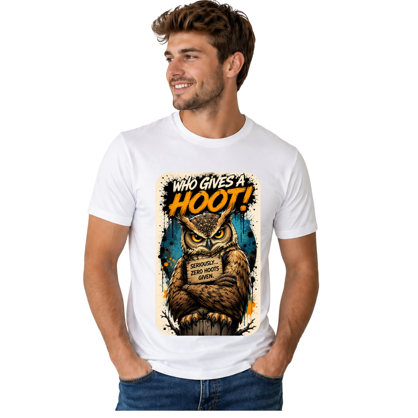 WHO GIVES A HOOT! T-SHIRT | FUNNY OWL QUOTE SHIRT | FREE SHIPPING