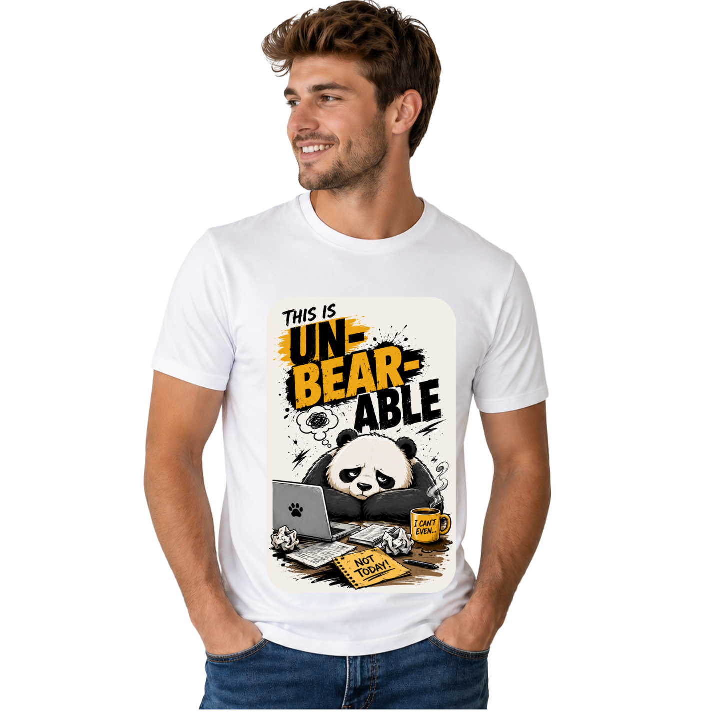 THIS IS UN-BEAR-ABLE T-SHIRT | FUNNY ANIMAL QUOTE SHIRT | FREE SHIPPING