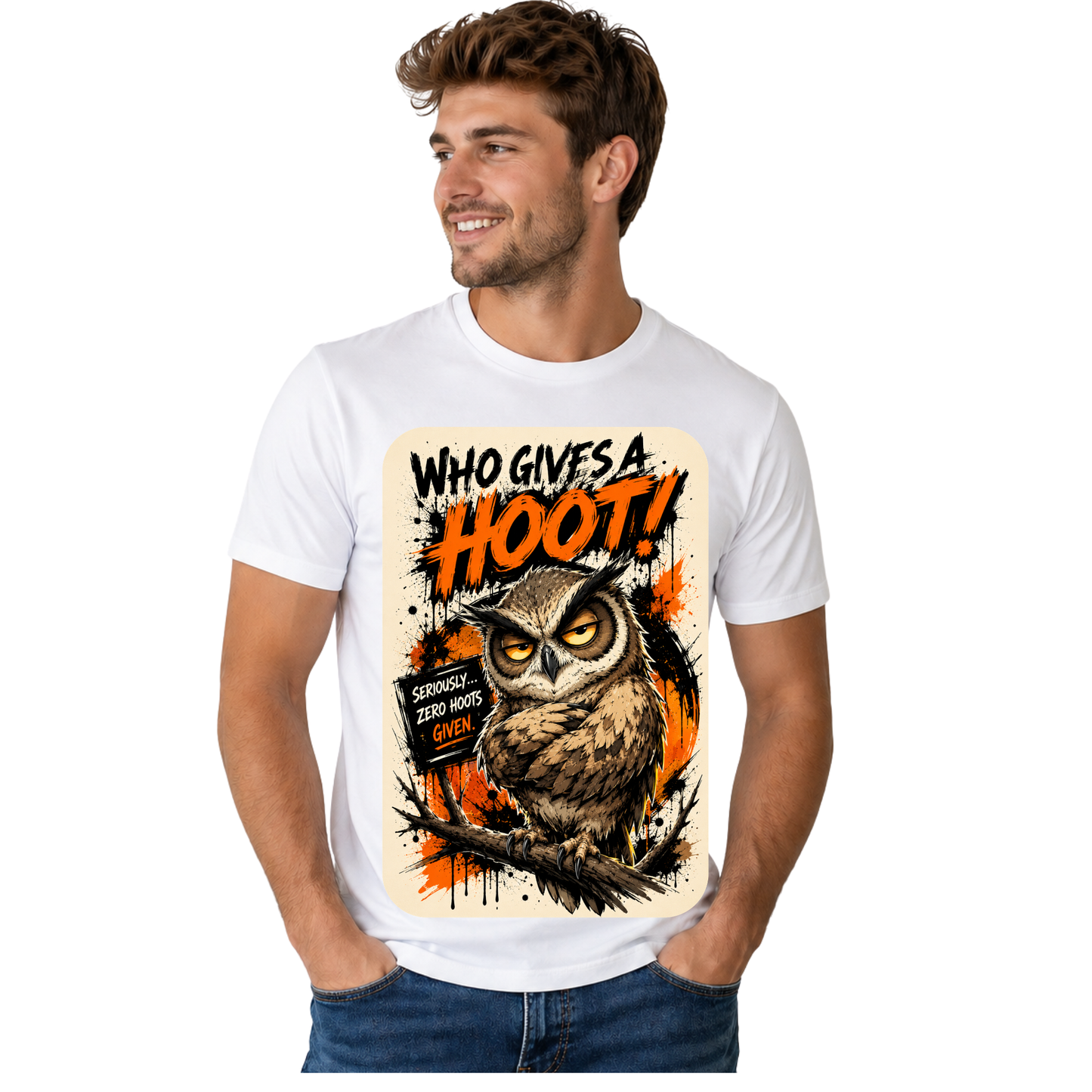 WHO GIVES A HOOT! T-SHIRT | CUTE OWL GRAPHIC TEE | FREE SHIPPING