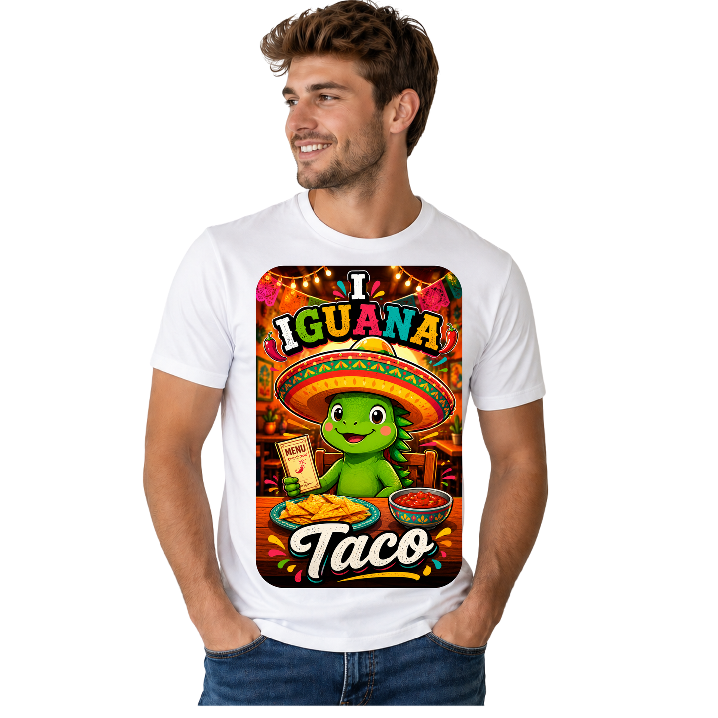I GUANA TACO T-SHIRT | FOOD PUN HUMOR SHIRT | FREE SHIPPING