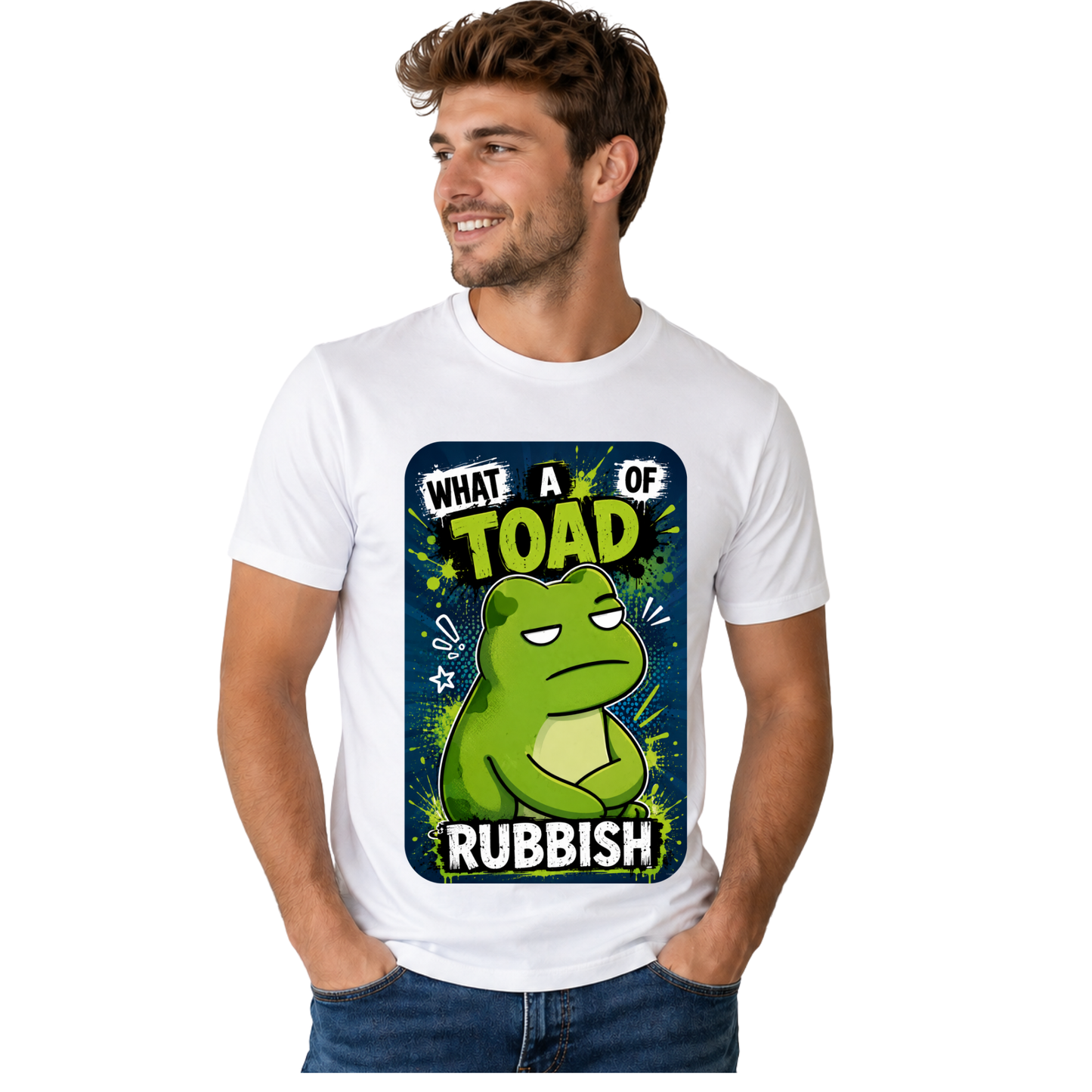 WHAT A LOAD OF TOAD RUBBISH T-SHIRT | FUNNY FROG AND TOAD SHIRT | FREE SHIPPING