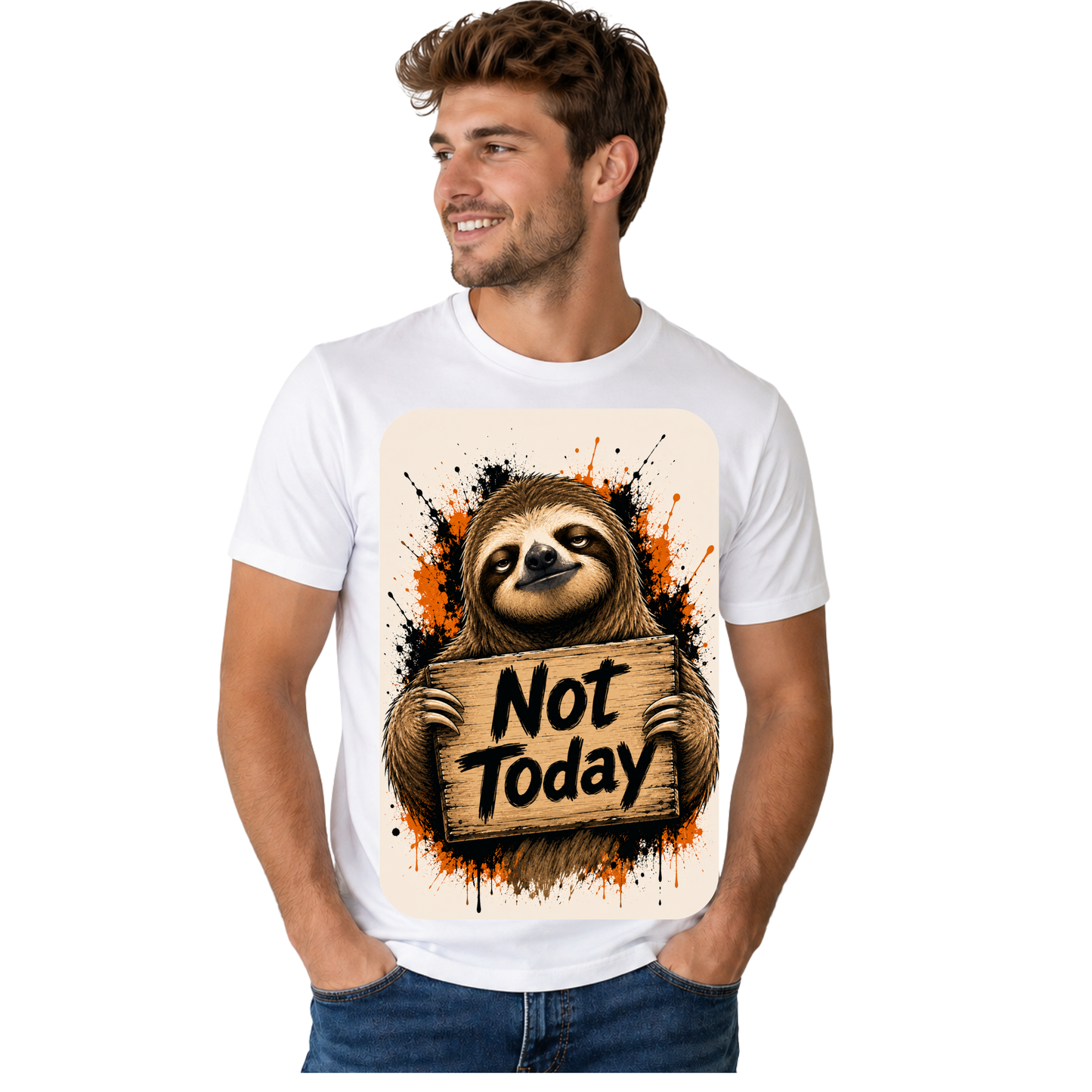 NOT TODAY T-SHIRT | MOOD QUOTE GRAPHIC TEE | FREE SHIPPING