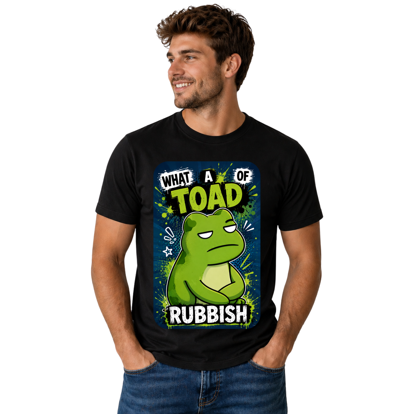 WHAT A LOAD OF TOAD RUBBISH T-SHIRT | FUNNY FROG AND TOAD SHIRT | FREE SHIPPING