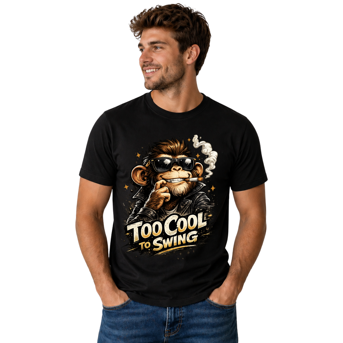 TOO COOL TO SWING T-SHIRT | FUNNY ANIMAL QUOTE SHIRT | FREE SHIPPING