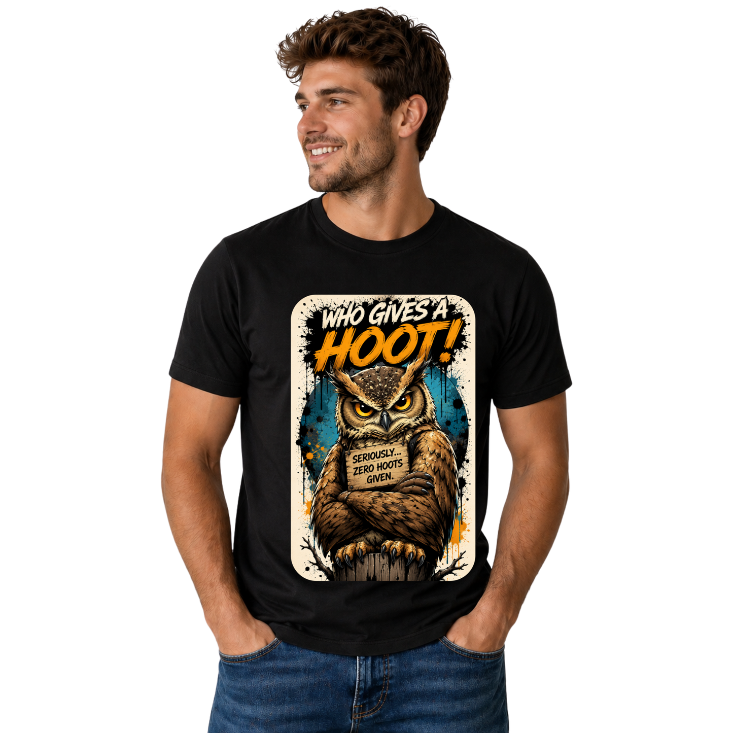 WHO GIVES A HOOT! T-SHIRT | FUNNY OWL QUOTE SHIRT | FREE SHIPPING