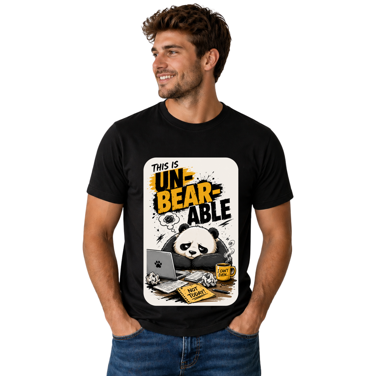 THIS IS UN-BEAR-ABLE T-SHIRT | FUNNY ANIMAL QUOTE SHIRT | FREE SHIPPING