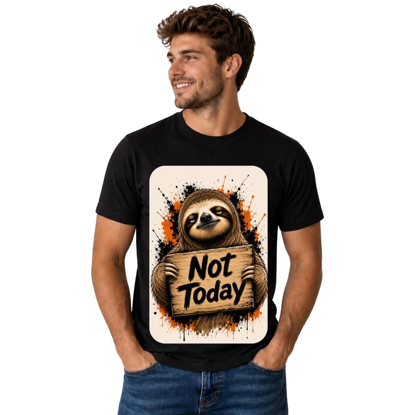 NOT TODAY T-SHIRT | MOOD QUOTE GRAPHIC TEE | FREE SHIPPING